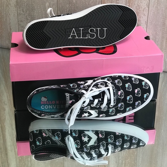 Conv&Hello Kitty Costa Low Top Black Canvas W - Picture 5 of 8